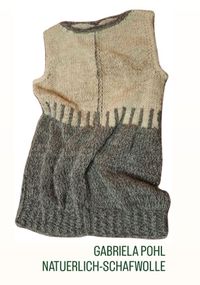 nat&uuml;rlich-schafwolle sweater kleid grau weiss mit firmenunterschrift_1